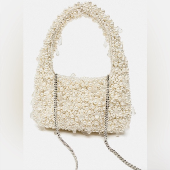 Zara PEARL SHOULDER BAG - Picture 5 of 5